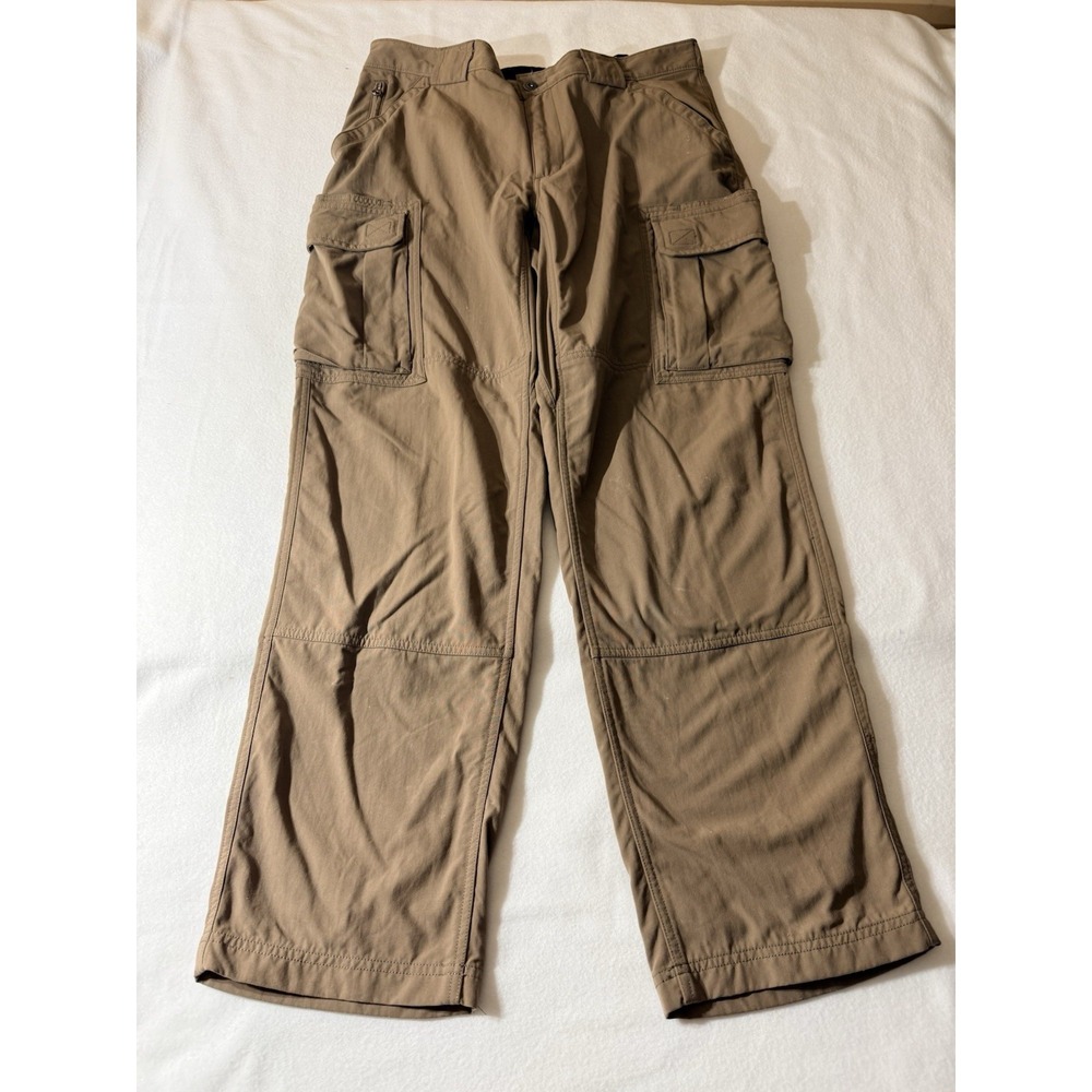 Duluth Trading Co Cargo Pants Size L x‎ 32 Beige Cargo Midweight Nylon Quick Dry